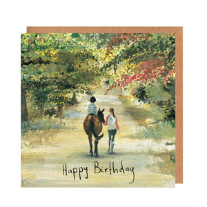 Shannon Hello Horse Birthday Card