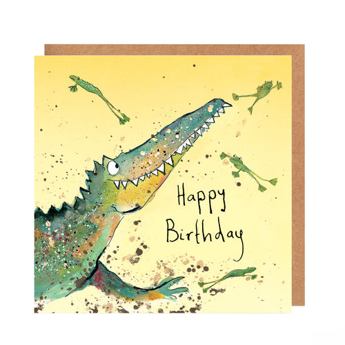 Crocodile Birthday Card -  Solomon