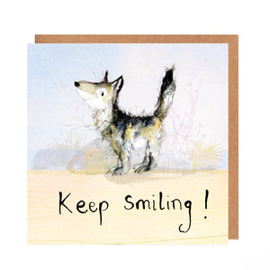 Wolf Keep Smiling Card - Victor
