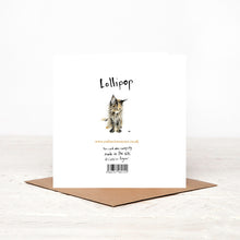 Load image into Gallery viewer, Kitten Card -  Lollipop and Snail