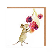 Load image into Gallery viewer, Eliza and the Raspberries Field Mouse Card