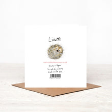 Load image into Gallery viewer, Liam Hedgehog  Card - &#39;Roll With It&#39;