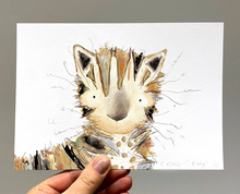 Load image into Gallery viewer, 8. Posy Kitten Print - 12 Prints for 12 Days of Christmas!