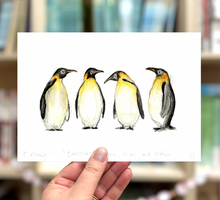 Load image into Gallery viewer, 12. Emperor Penguins Print - 12 Prints for 12 Days of Christmas!