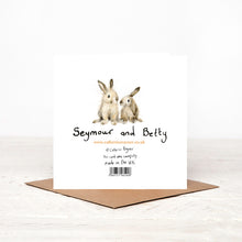 Load image into Gallery viewer, Seymour and Betty I Love You Bunnies Card