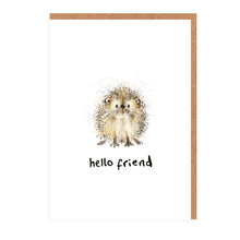 Load image into Gallery viewer, Gareth Hedgehog - Hello Friend Mini Card