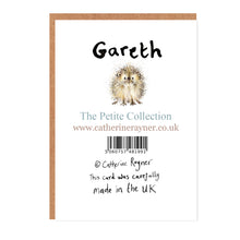 Load image into Gallery viewer, Gareth Hedgehog - Hello Friend Mini Card