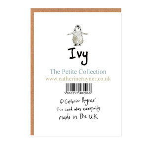 Ivy Penguin - Well Done Mini Card