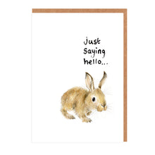 Load image into Gallery viewer, Olivia Bunny - Just Saying Hello Mini Card