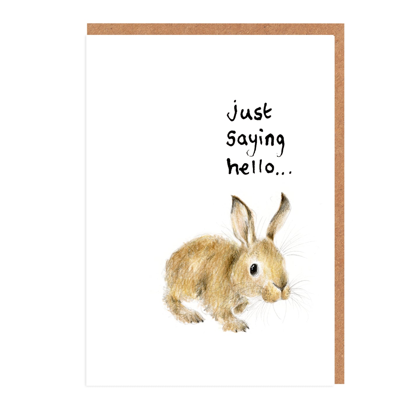 Olivia Bunny - Just Saying Hello Mini Card