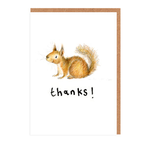 Sadie Squirrel - Thanks Mini Card