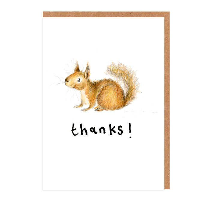 Sadie Squirrel - Thanks Mini Card