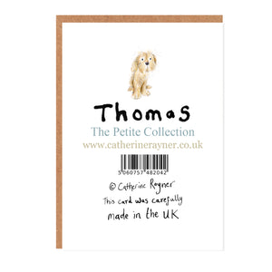 Thomas Rescue Dog - Thank You! Mini Card