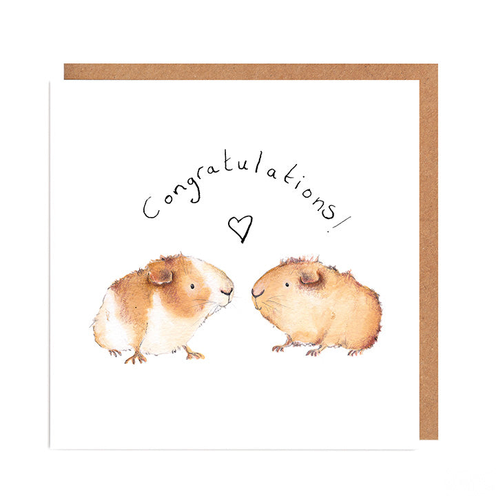 Guinea pig best sale wedding card