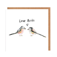 Load image into Gallery viewer, Delyth and Indigo Love Birds Card