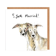 Load image into Gallery viewer, Ashley and Sam Whippets Just Married Card